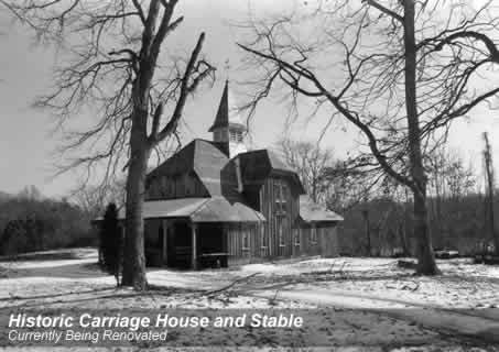 Early photo of the stable/carriage house