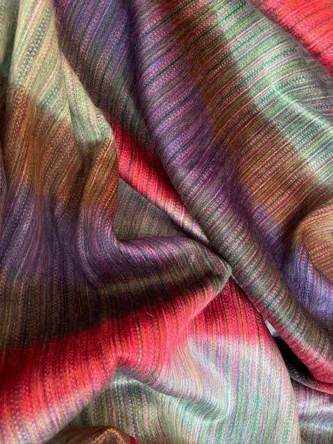 Dark & Saturated Striped Colors of Earth Alpaca Blanket - Alpaca Fiber ...