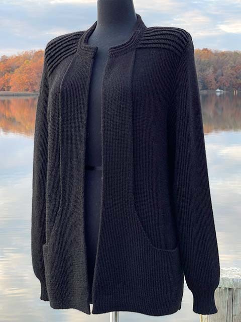 Women's Alpaca Specialty Sweater - black