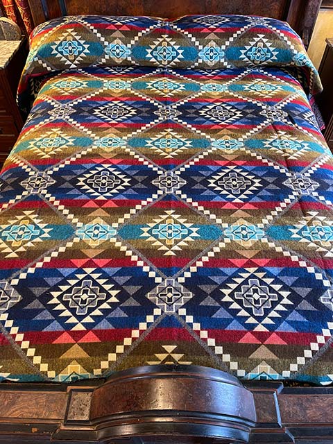 Southwest Star Geometric alpaca blanket - Multicolor