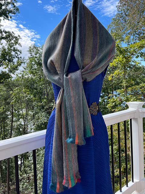 Alpaca scarf - Subtle Fall Colors