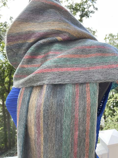 Alpaca scarf - Subtle Fall Colors
